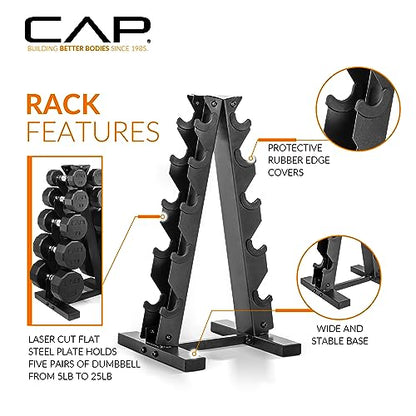 CAP Olympic Plate Tree Rack, 7-Post, 2-Inch Plate Storage, 500 lb