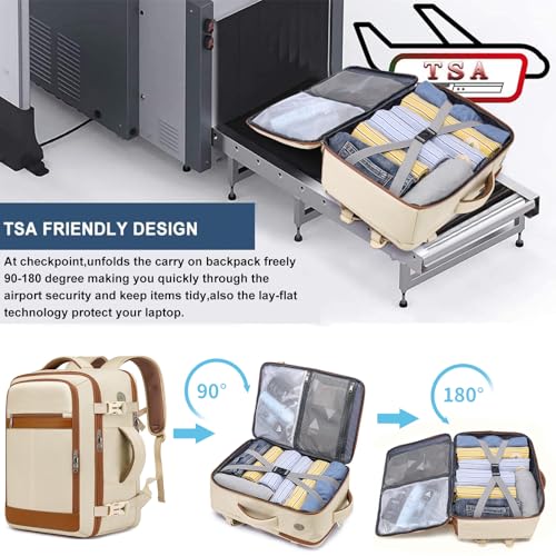 Travel Backpack for Women, Carry On Backpack Flight Approved
