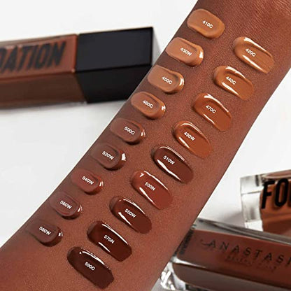 Anastasia Beverly Hills - Luminous Foundation Hydrating Medium Coverage | Flawless Blurring Technology, Weightless Second-Skin Feel, 16-Hour Shine Control, Transfer-Resistant & Waterproof