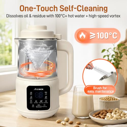 Ariceck 1.2L Automatic Nut Milk Maker, 8-in-1 Soy & Almond Milk Machine