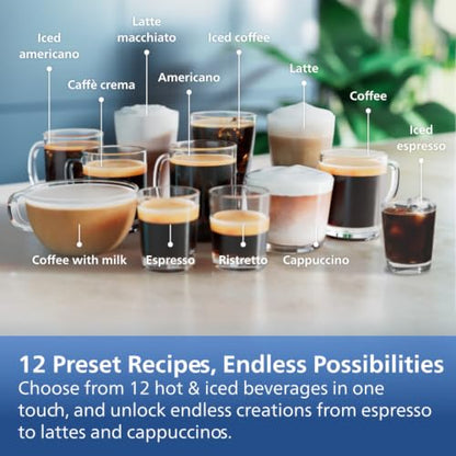 Philips 4400 Series Fully Automatic Espresso Machine, LatteGo Milk System