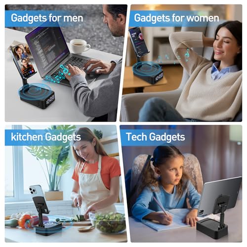 Birthday Gifts for Men, Cell Phone Stand with Wireless Bluetooth Speaker