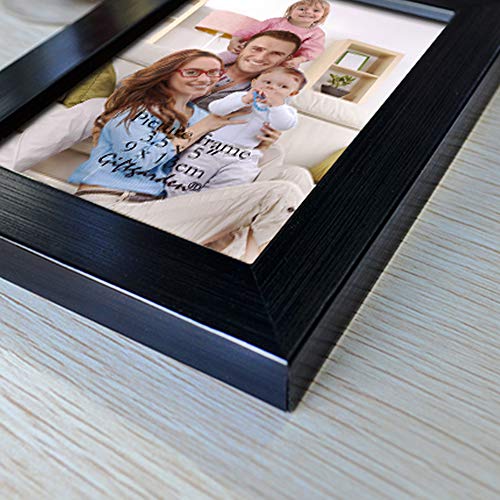 Giftgarden 12 Packs 3.5x5 Black Picture Frame Set with Picture Mount for Table Display and Wall Decor