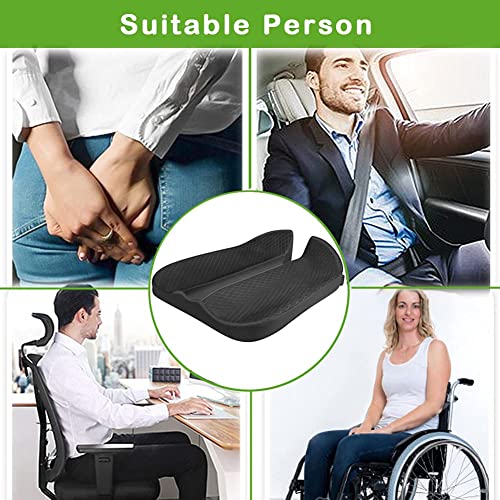 Car Seat Cushion for Car and Truck Driver Seat Office Chair Wheelchairs Coccyx Support Sciatica, Lower Back Pain Relief Memory Foam Car Seat Pad