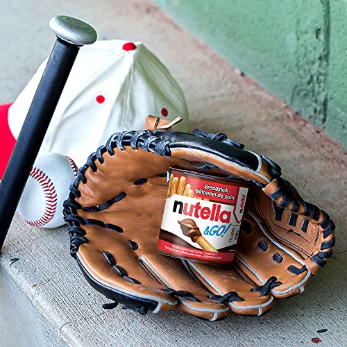 NUTELLA & GO Chocolate Hazelnut Spread With Breadsticks - 52 g Pack x 12 | Original NUTELLA Hazelnut Spread with Cocoa and Crispy Breadsticks - Portable and Convenient - 12 Individual 52 g Snack Packs