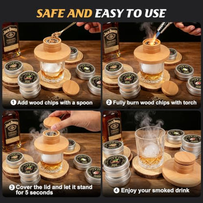Christmas Stocking Stuffers Gifts for Men, Whisky Smoker Kit, No Butane
