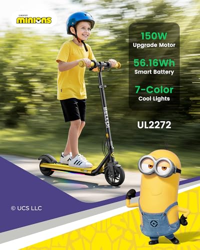 Gyroor Minions H30 Max Kids Electric Scooter 150W Yellow