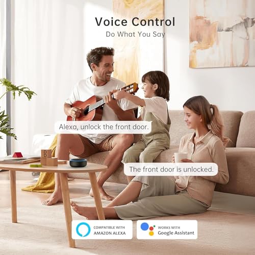 SMONET Smart Deadbolt Lock,Electronic Fingerprint Deadbolt with App Control