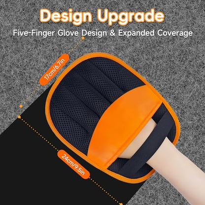 YOSEPATI Magic Brush Pet Hair Removal Glove, 2 Pack Electrostatic Grooming Remover Glove for Dog and Cat, Pet Hair Remover, Fur Remover for Furniture, Clothing, Carpet & Car Seat
