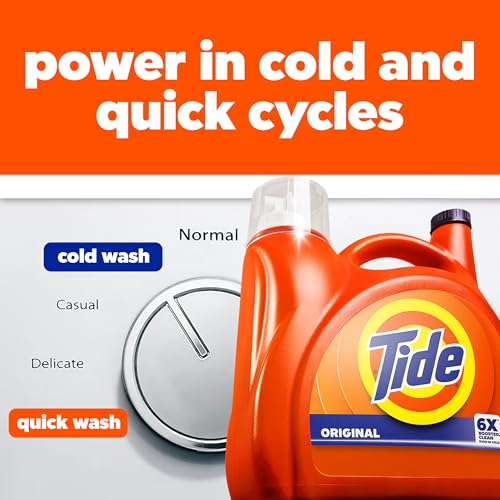 Tide Laundry Detergent Liquid, Original Scent, Works on 100% of Common Stains, Laundry Soap, Liquid Laundry Detergent, 100 Loads, 3.9 L (Pack of 2)
