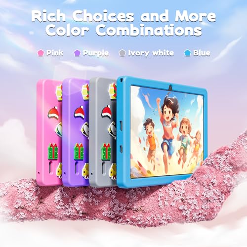 SGIN Tablet 10.1 Inch Tablet, 4(4+4) GB RAM 128GB ROM, Android 13 Tablets, Octa-Core 2.0Ghz Processor, 1280 * 800 IPS Screen, 2MP+8MP Camera, 6000mAh, WiFi, Bluetooth 5.0 (Purple)