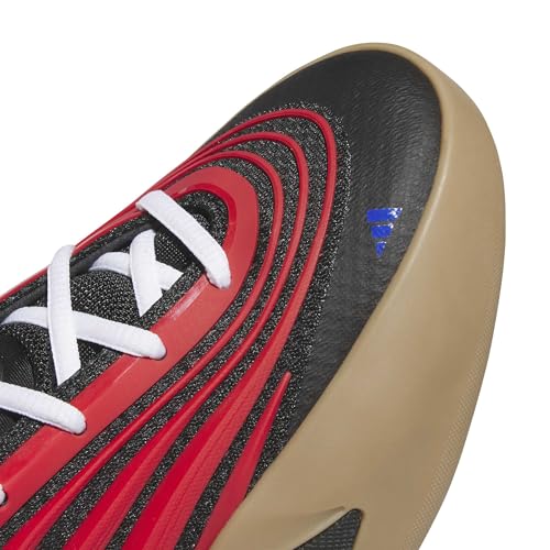 adidas Unisex-Adult Dame X Basketball, Black/Pure Ruby/Gum
