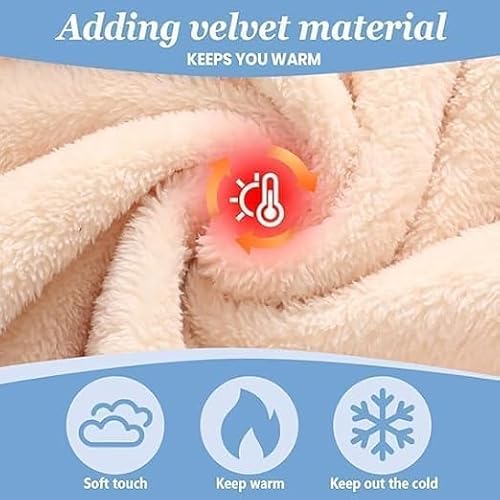 3 in 1 Beanie Hat for Women 2026 Warm Women's Outdoors Windproof Scarf Fall Hat Knitted Wind Resistant Ski Mask Set