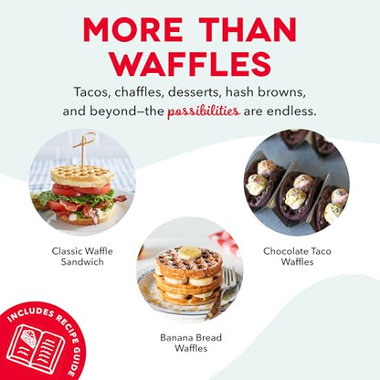 Dash Mini Maker: The Mini Waffle Maker Machine for Individual Waffles, Paninis, Hash browns, & other on the go Breakfast, Lunch, or Snacks - Silver