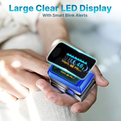 Keanor Pulse Oximeter Fingertip Oxygen Monitor for SpO2 & Pulse Rate