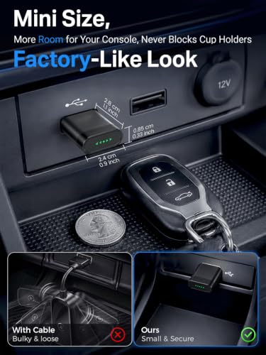 Mini Wireless CarPlay & Android Auto Dongle for Digital Media Receivers