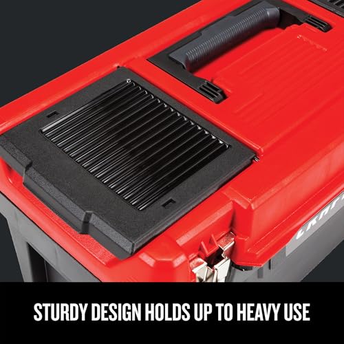 CRAFTSMAN® 20 in. Plastic Toolbox, with Metal Latches, Top Organizers and Removeable Tray (CMST20901)