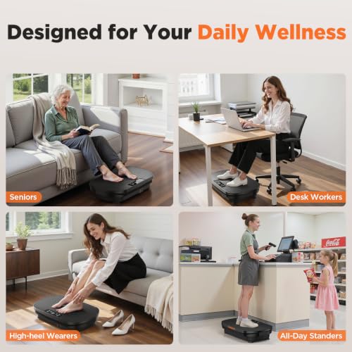 FEIERDUN Vibration Plate Exercise Machine with Touchscreen