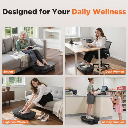 FEIERDUN Vibration Plate Exercise Machine with Touchscreen