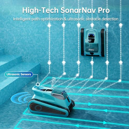 NexTrend Pool Cleaner Robot, Inground Pool Vacuum with 150 Mins Runtime