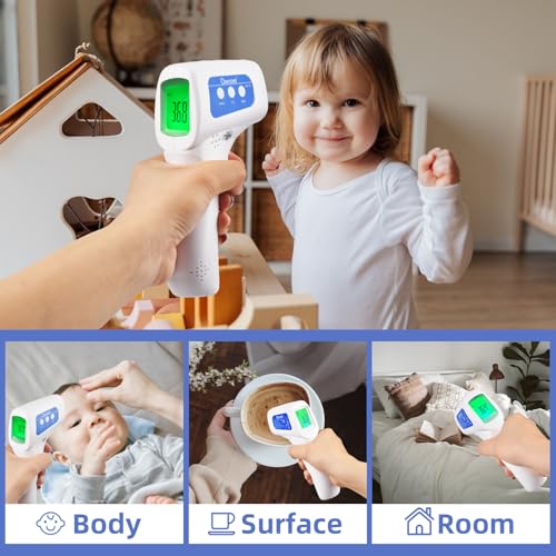 Berrcom 3-in-1 Infrared Forehead Thermometer Non-Contact Temperature Gun