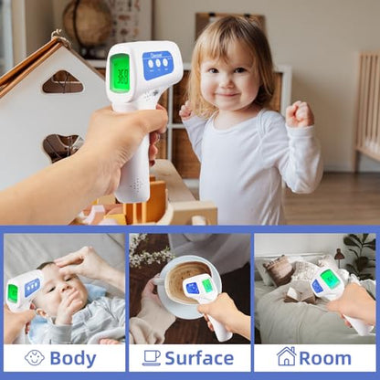 Berrcom 3-in-1 Infrared Forehead Thermometer Non-Contact Temperature Gun