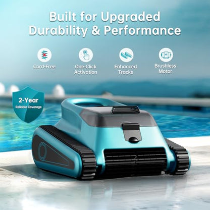 NexTrend Pool Cleaner Robot, Inground Pool Vacuum with 150 Mins Runtime