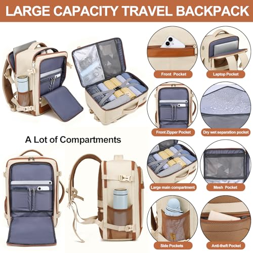 Travel Backpack for Women, Carry On Backpack Flight Approved