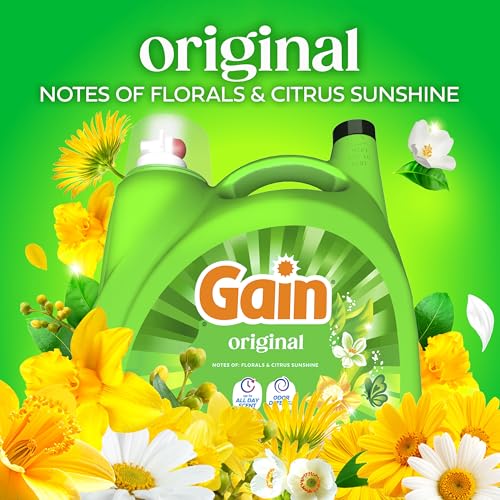 Gain Aroma Boost Liquid Laundry Detergent, Original Scent, HE Compatible, 107 Loads, 4.55L