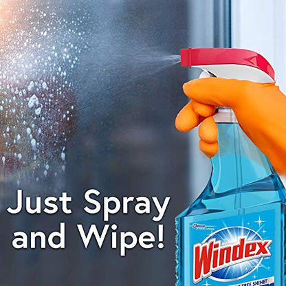 Windex Original Glass & Window Cleaner Spray, Streak-Free, 765mL 3 Pack