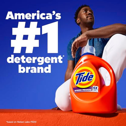 Tide Laundry Detergent Liquid, Original Scent, Works on 100% of Common Stains, Laundry Soap, Liquid Laundry Detergent, 100 Loads, 3.9 L (Pack of 2)