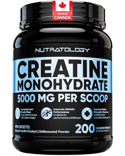 Nutratology® Creatine Monohydrate | Muscle Growth & Strength | 200 Servings