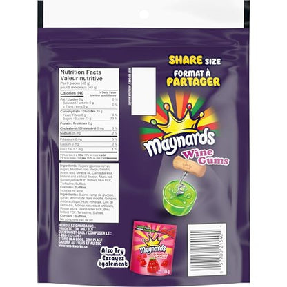 Maynards, Wine Gums Candy, Gummy Candy, Sharing Size, 315 g, Prepared in Canada (Pack of 2)