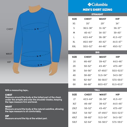 Columbia Men's Silver Ridge Utility Lite Long Sleeve, Dark Mountain, Large