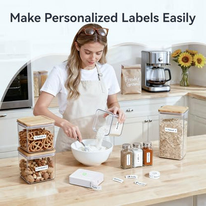 NIIMBOT D110 Label Maker Machine with Tape(Pre-Cut Sticker Size 12x40mm)