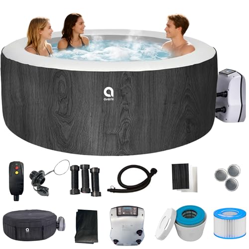 Inflatable Hot Tub | 3 Person Whirlpool Spa w/Air Jets & Dual-Heating