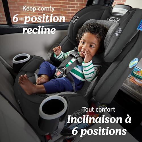 Graco 4Ever All-in-One Convertible Car Seat, 4-in-1 Baby to Big Kid Car Seat from 1.8-54 kg (4-120 lb), ProtectPlus Engineered, Drew