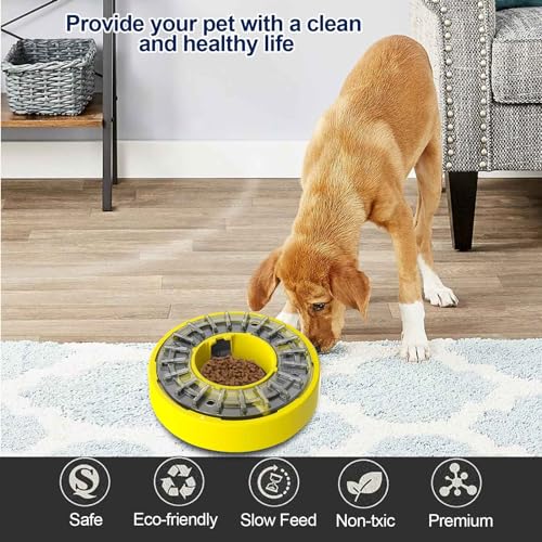 Slow Feeder Dog Bowls, Interactive Dog Puzzle Game Toy, Promotes Healthier Eating Habits Pet Feeding Supplies Training Tools Dog Food Bowl Pet Supplies