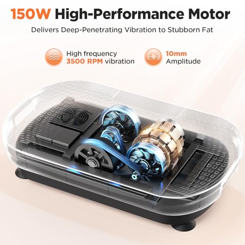 FEIERDUN Vibration Plate Exercise Machine with Touchscreen