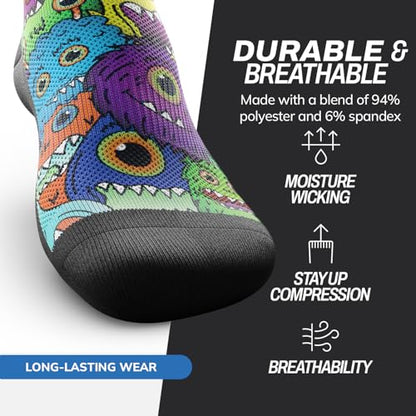 Outway Monstrosity Athletic Crew Socks with Arch Support, Size L/XL