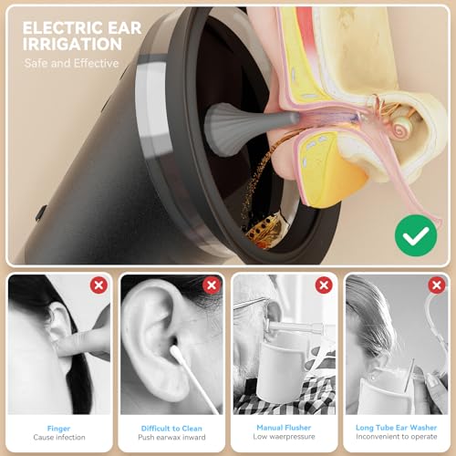 Ear Wax Removal Kit Ear Cleaner for Adults with 12 Replaceable Nozzles