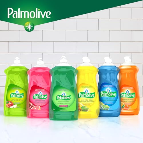 Palmolive Essential Clean Dish Soap, Original Scent 4.27 L - Biodegradable, Phosphate & Paraben Free Liquid Dish Soap - Removes Grease & Grimes from Dishes