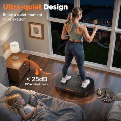 FEIERDUN Vibration Plate Exercise Machine with Touchscreen