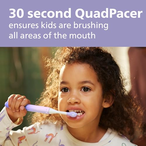 Philips One for Kids by Sonicare Battery Toothbrush, 1 Brush Head, Purple