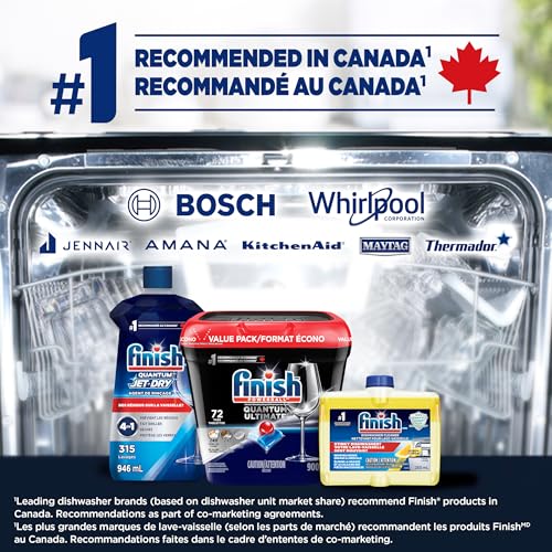 Finish Quantum Ultimate Dishwasher Detergent Pods, 72 Tabs