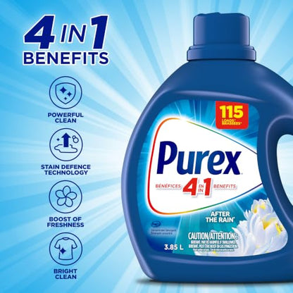 Purex® AFTER THE RAIN® Liquid Laundry Detergent 3.85L, 115 washloads