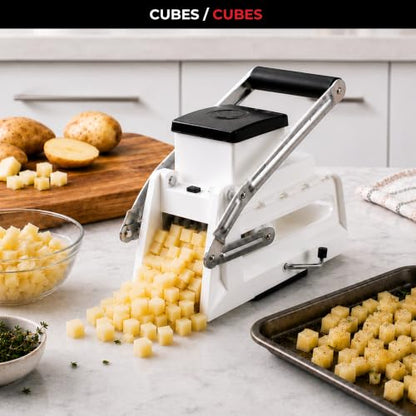 Starfrit Pro Fry Cutter & Cuber, 3-in-1 Potato & Vegetable Cutter