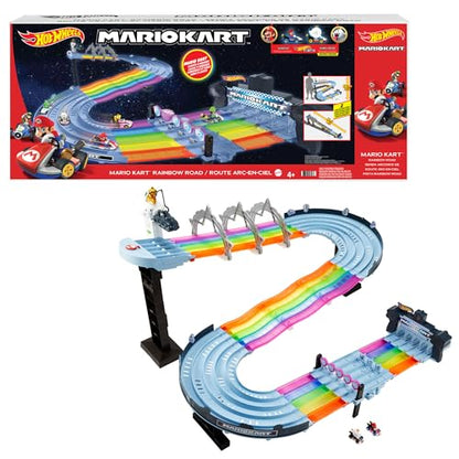 Hot Wheels Mario Kart Rainbow Road Raceway