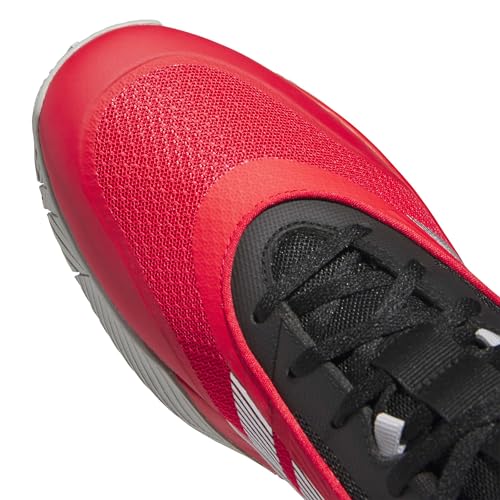 adidas Men's Own The Game 3.0 Basketball, Pure Ruby/Silver Metallic/Black, 9