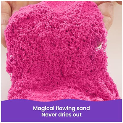 Kinetic Sand 2lb Pink, Moldable Play Sand Sensory Toys, Ages 3+ | Squish, Mold, Shape & Flow Play Sand, Resealable Bag for Easy Storage, Creative Open-Ended Play, Birthday Gifts for Kids